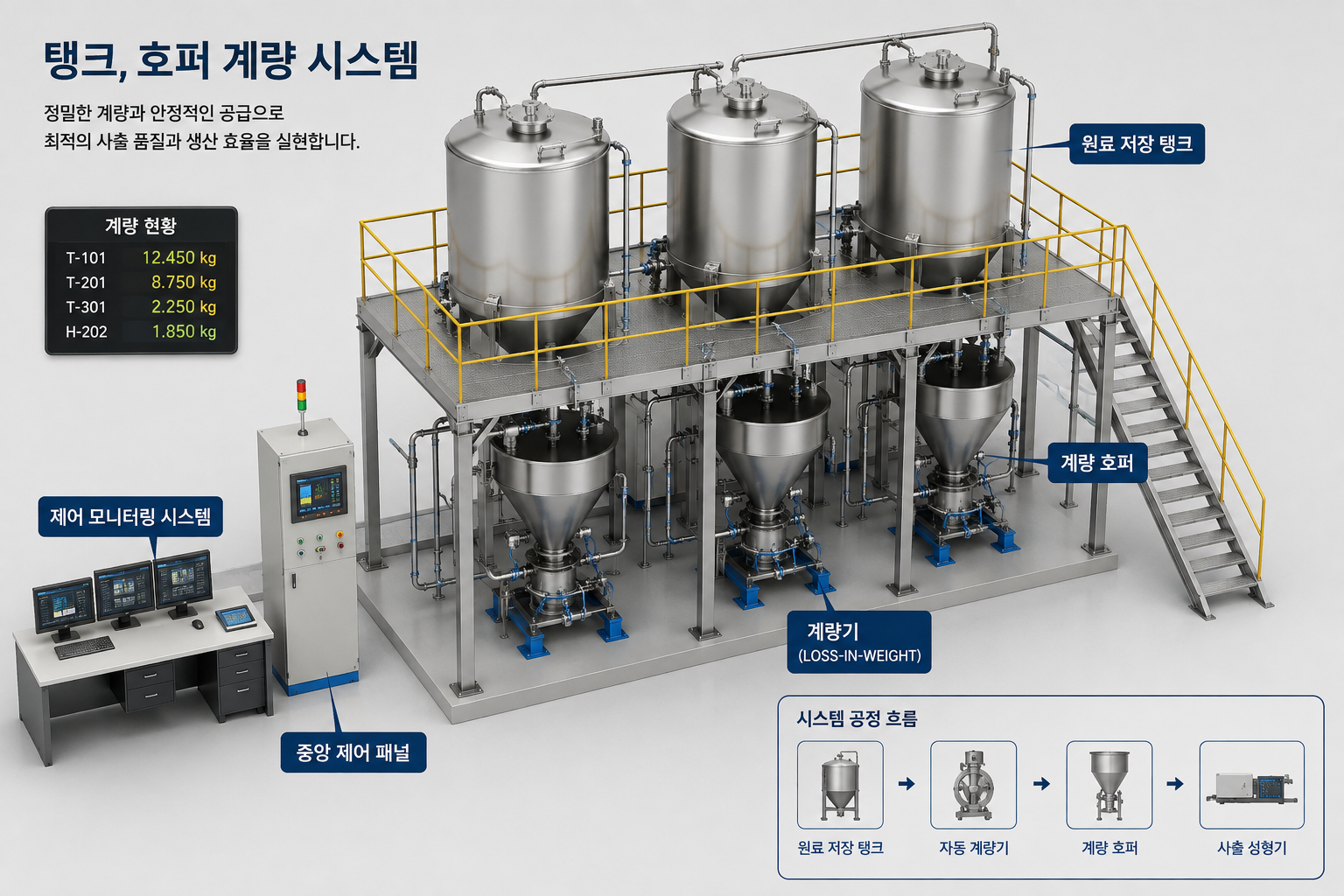 탱크 호퍼 계량시스템